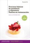 Procesos básicos de pastelería y repostería. Postres en restauración vignette
